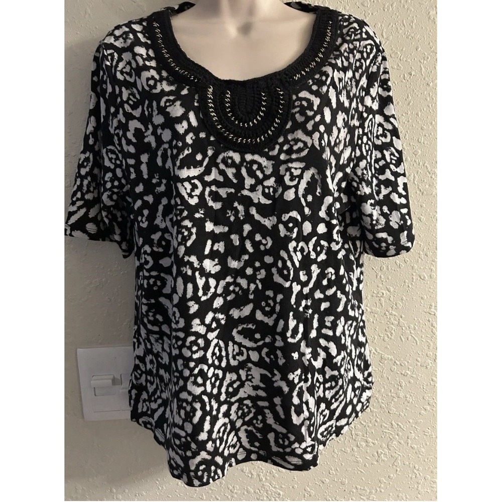 New XL Rafaella Diva Embroidered Top #1257*10**